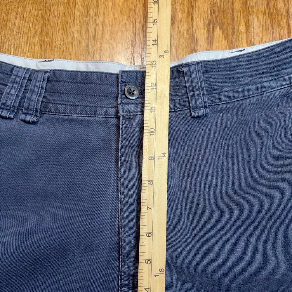 Polo Ralph Lauren Cargo Shorts Mens 38 Navy Blue Classic Chino Flat Front